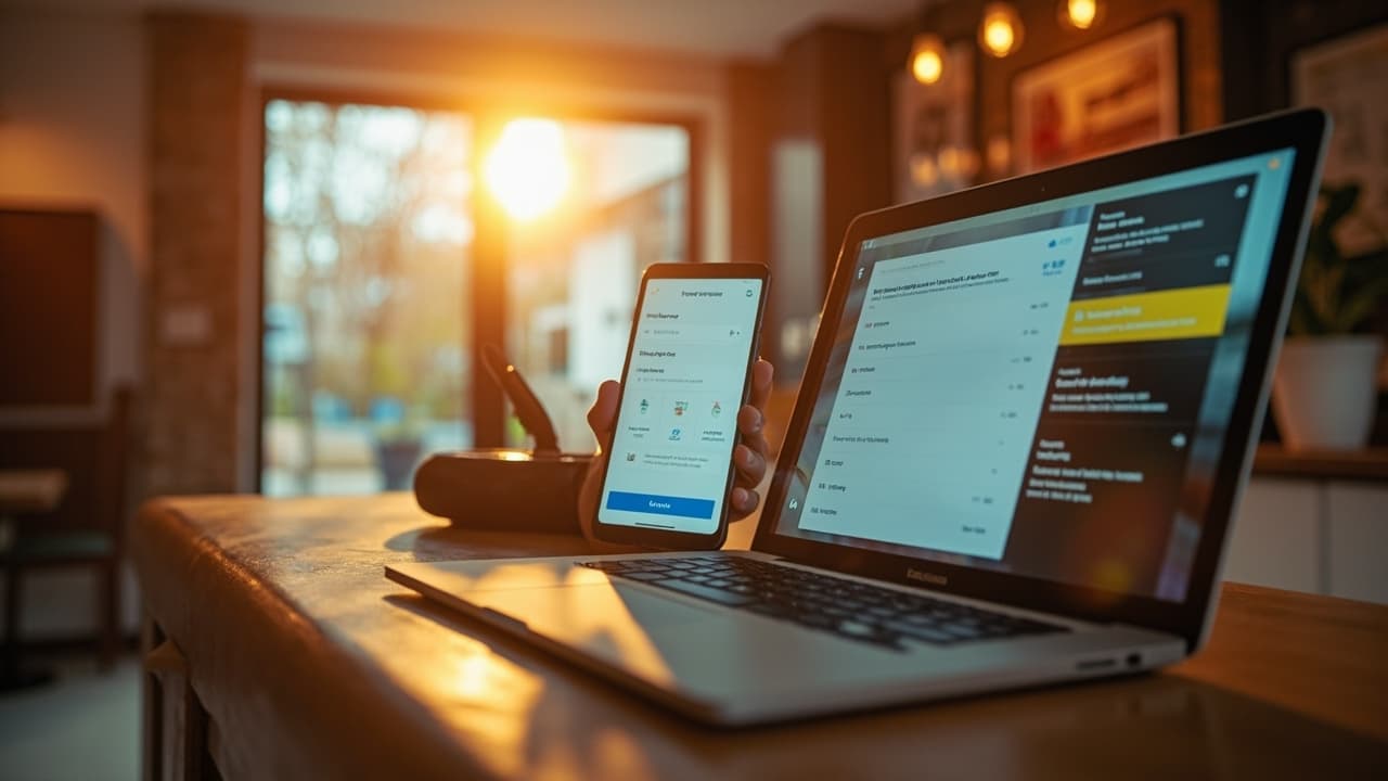 Independent hotel reception prepared for digital guest bookings
